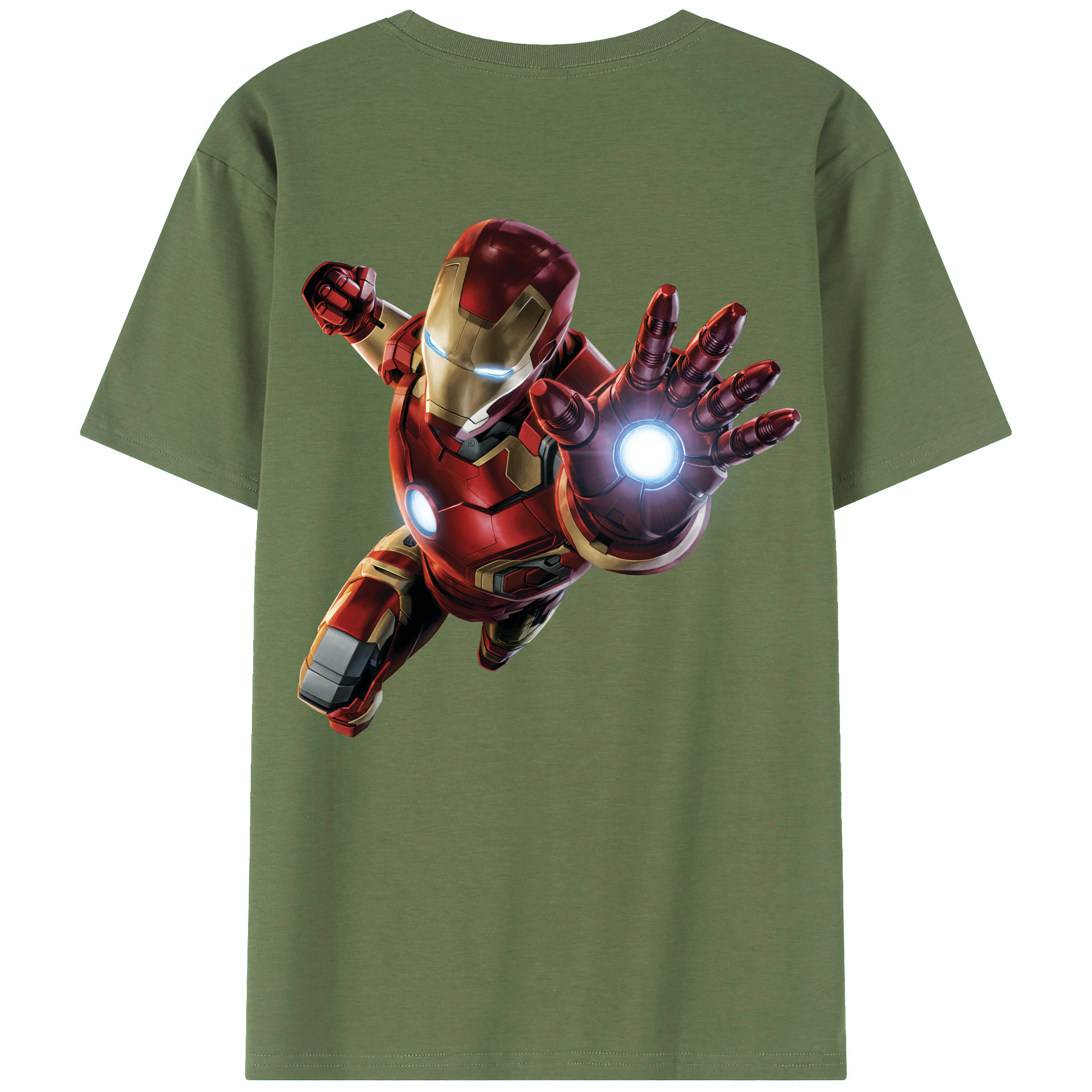 （画像用） アベンジャーズ The Avengers 綿100％ メンズ半袖Tシャツ（バックプリント） 通気性